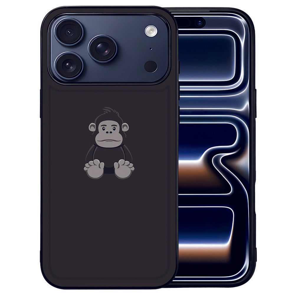 iPhone 17 Pro Telefoonhoesje Gorilla telefoonhoesje zwart met gorilla bovenop