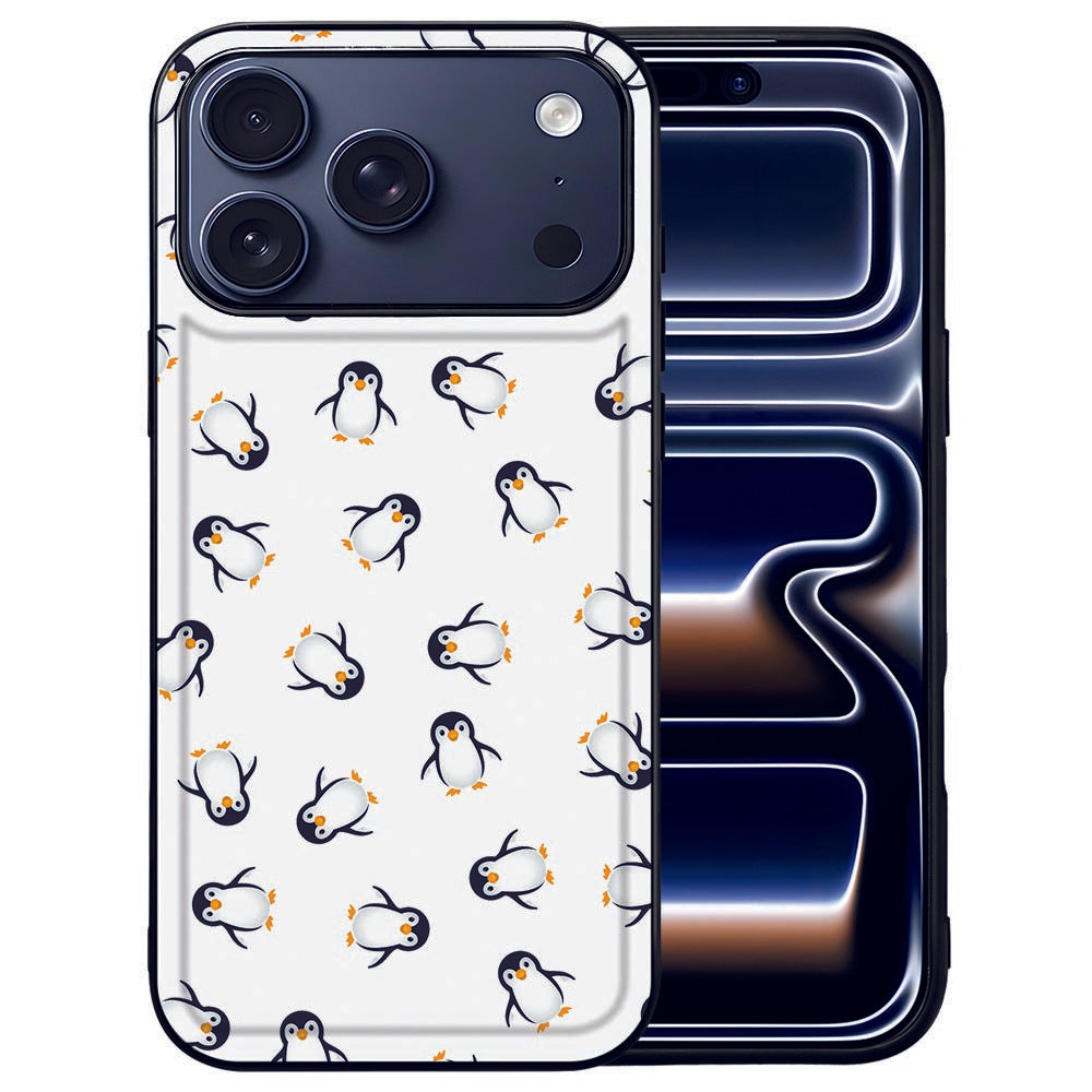 Pinguin Hoesje iPhone 17 Pro hoesje pinguins voorkant