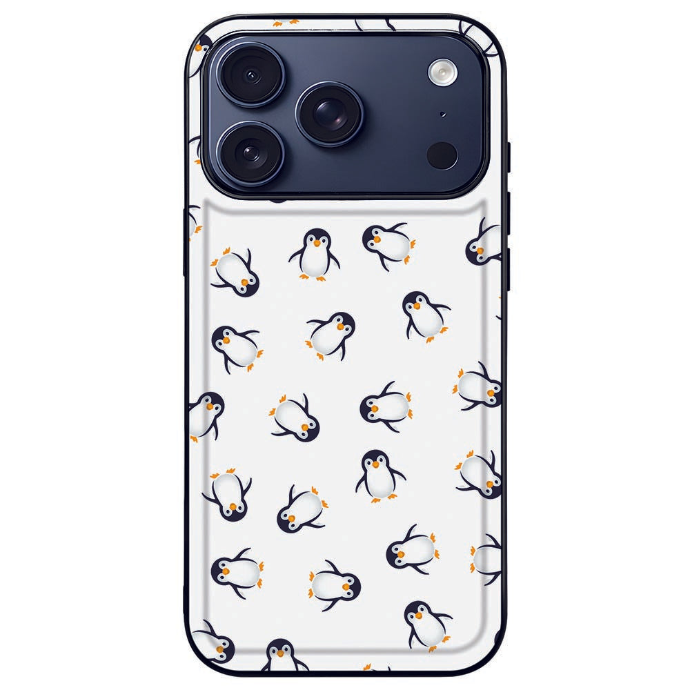 Pinguin Hoesje iPhone 17 Pro hoesje pinguin design achterkant