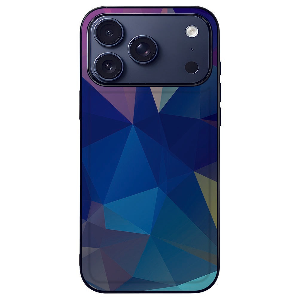 Apple iPhone 17 Pro backcover hoesje Polygon Dark achterzijde