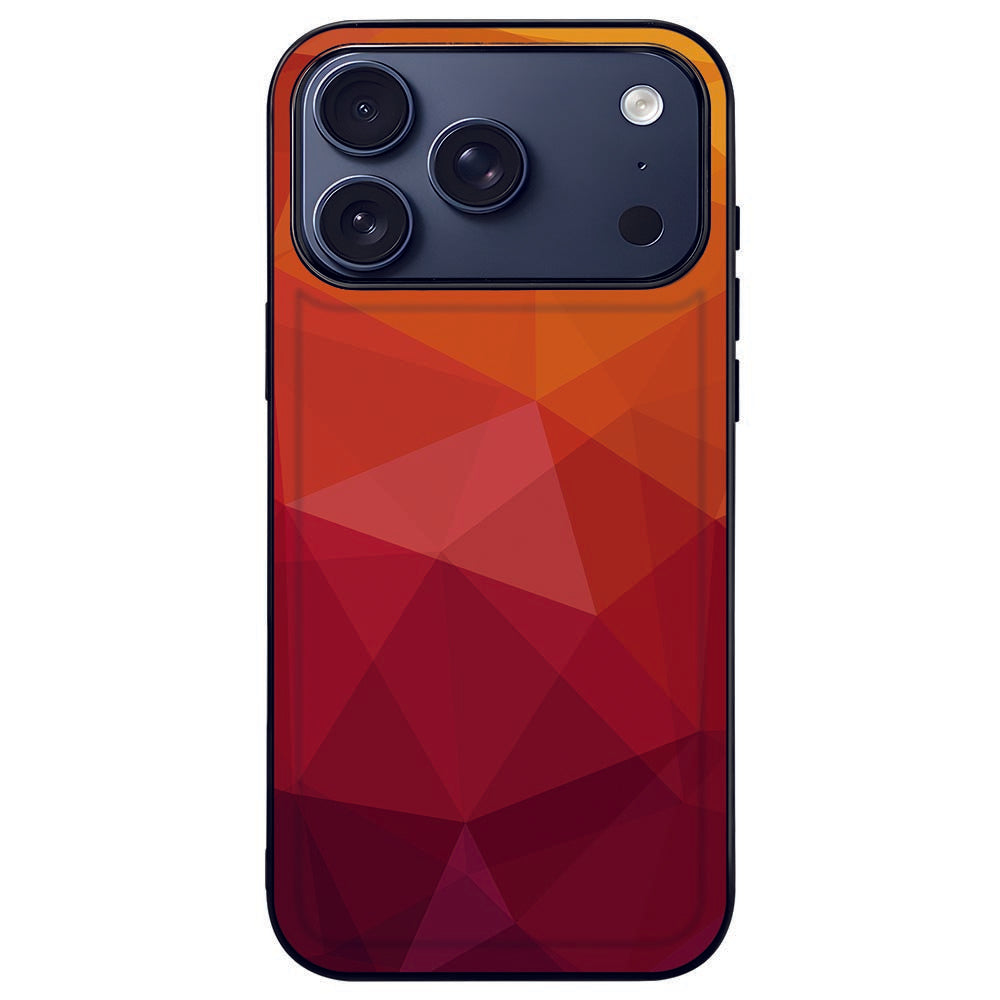 Polygon Red Back Cover Apple iPhone 17 Pro design hoes achterkant