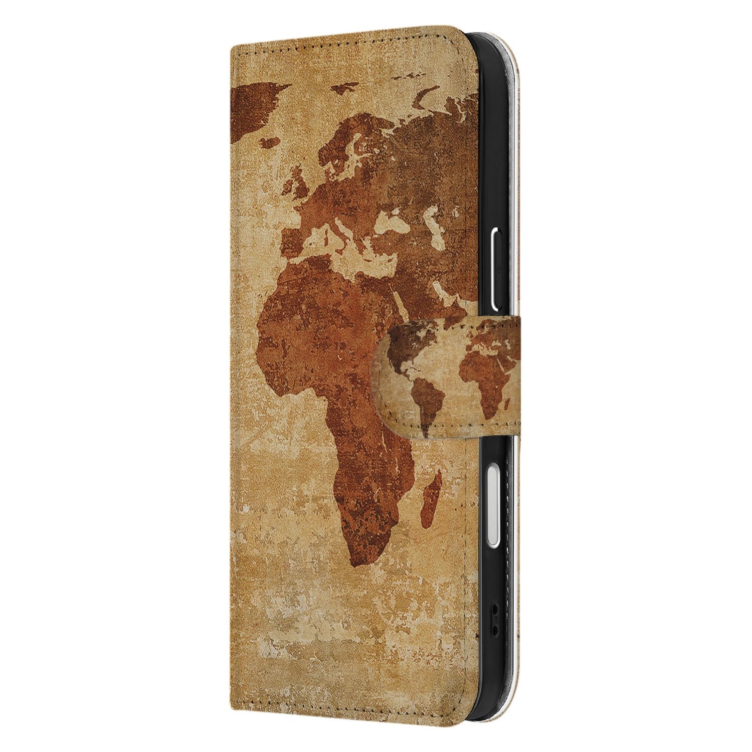 Wereldkaart Hoesje Apple iPhone 17 Pro | Book Case