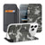iPhone 17 Pro Book Wallet Case Army Light camouflage design front back standfunctie