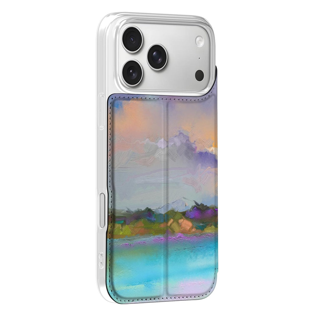 Apple iPhone 17 Pro Standcase Hoesje Boat maritiem oceaanblauw zonsondergangroze grijs