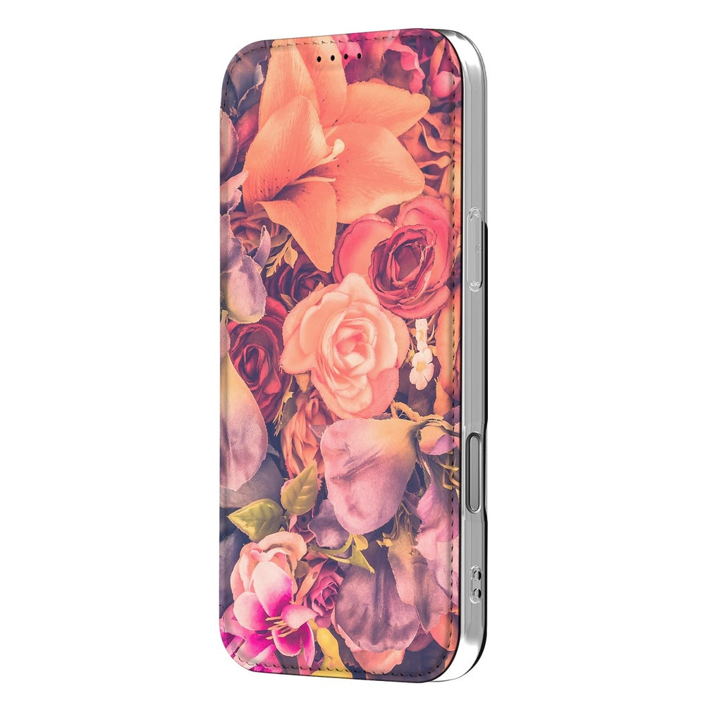 iPhone 17 Pro Smart Cover Hoesje Bosje Bloemen Bosje Bloemen design zijkant