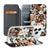 iPhone 17 Pro Bookcase Dark Flowers hoesje bloemen design voorzijde