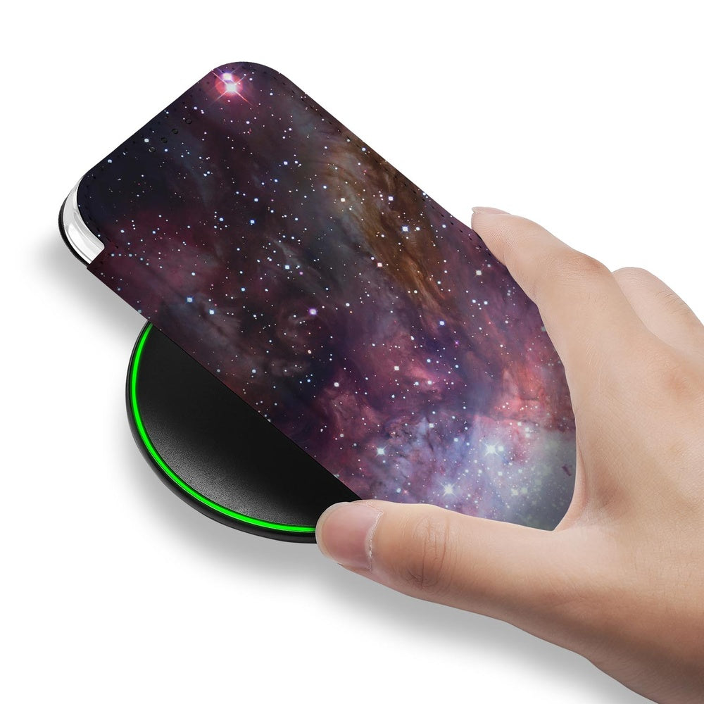 Apple iPhone 17 Pro Book Case Galaxy hoesje Galaxy design aanzicht