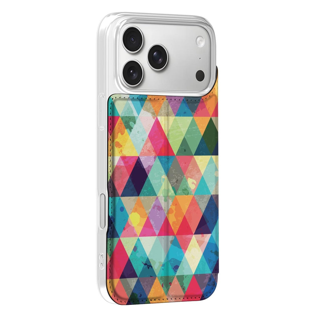 Apple iPhone 17 Pro Telefoonhoesje Geruit ruitjespatroon kleurrijk aanzicht