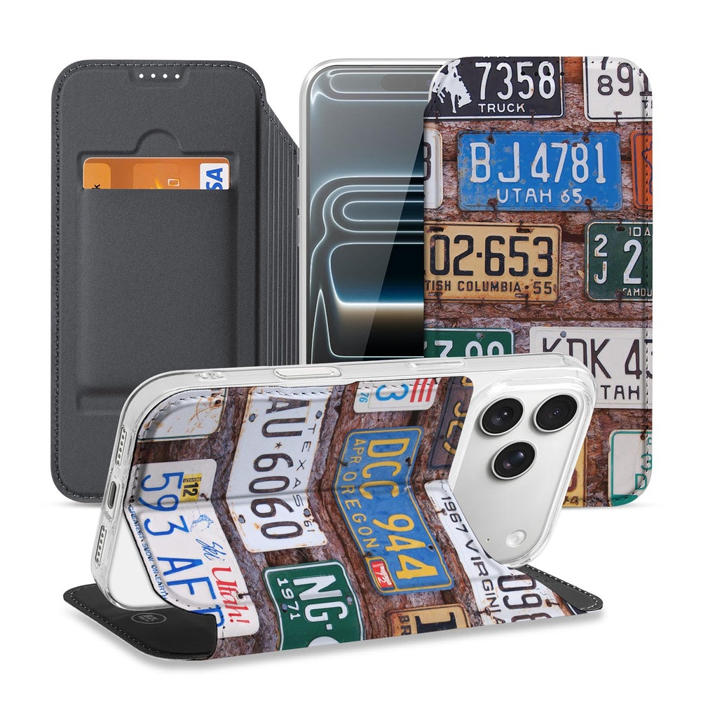 iPhone 17 Pro Telefoonhoesje Kentekenplaten design vooraanzicht