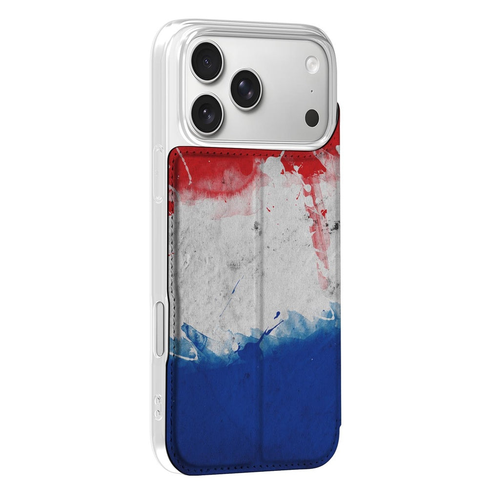 Book Wallet Case Apple iPhone 17 Pro Nederland vlag design achteraanzicht