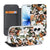 Apple iPhone 17 Smart Cover Hoesje Dark Flowers hoesje bloemen ontwerp achterzijde voorkant