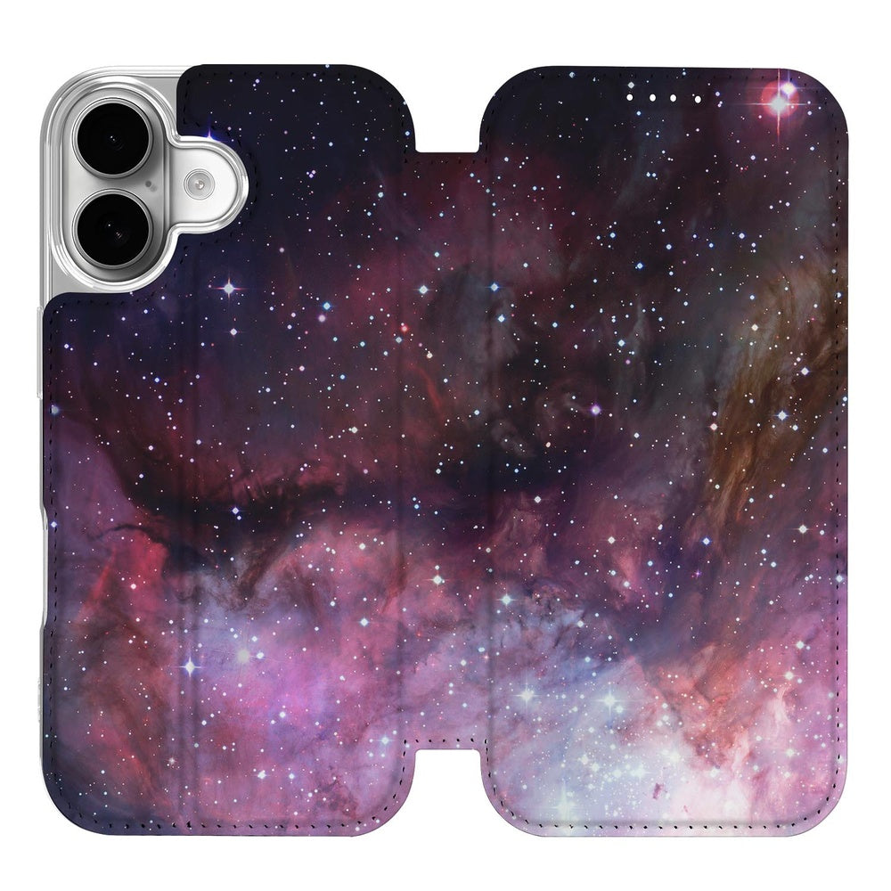 Apple iPhone 17 Bookcase Galaxy sterrenhemel design voorkant