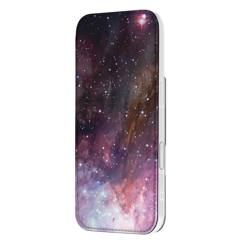 Apple iPhone 17 Bookcase Galaxy boek hoes voorkant galaxy astronomie ontwerp