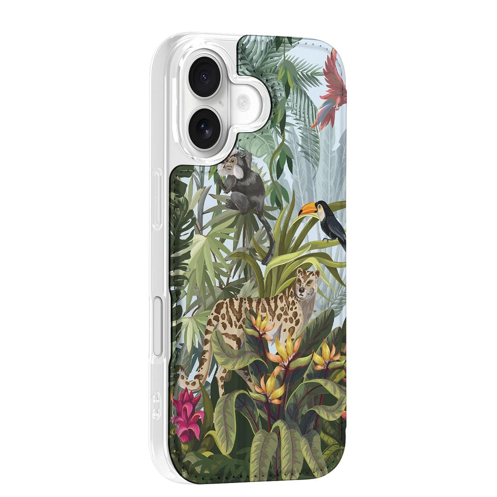 Standcase Hoesje Apple iPhone 17 Jungle Jungleprint design aanzicht