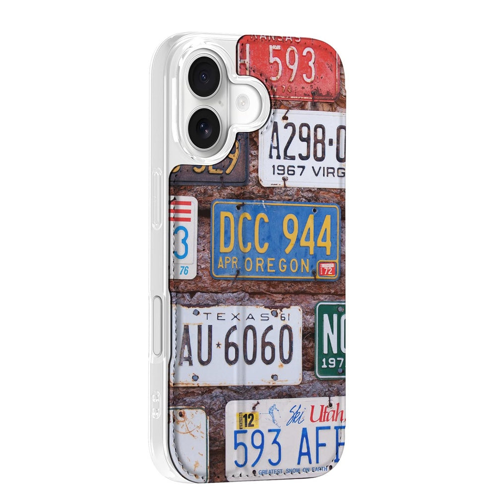 Smart Cover Hoesje Apple iPhone 17 Kentekenplaten achterzijde