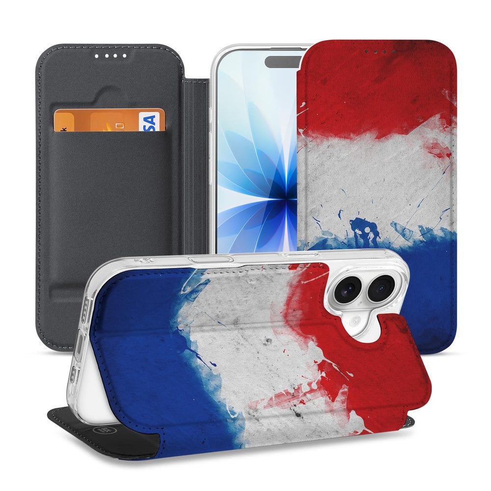 Book Case Apple iPhone 17 Nederland design Nederland vlag aanzicht