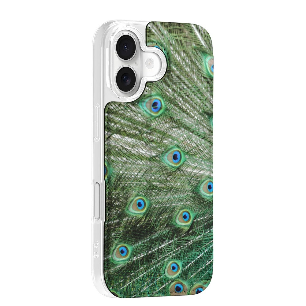 Book Case Apple iPhone 17 Pauw pauwenprint design achterzijde