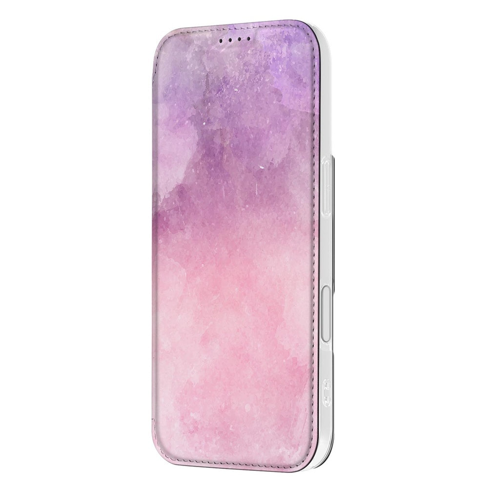 Telefoonhoesje Apple iPhone 17 Pink Purple Paint design roze paars aanzicht