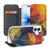 Book Wallet Case Apple iPhone 17 Polygon Color geometrisch ontwerp vooraan achterkant open