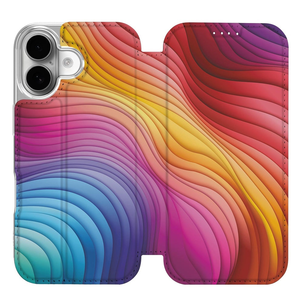 Bookcase Apple iPhone 17 Regenboog design hoesje aanzicht