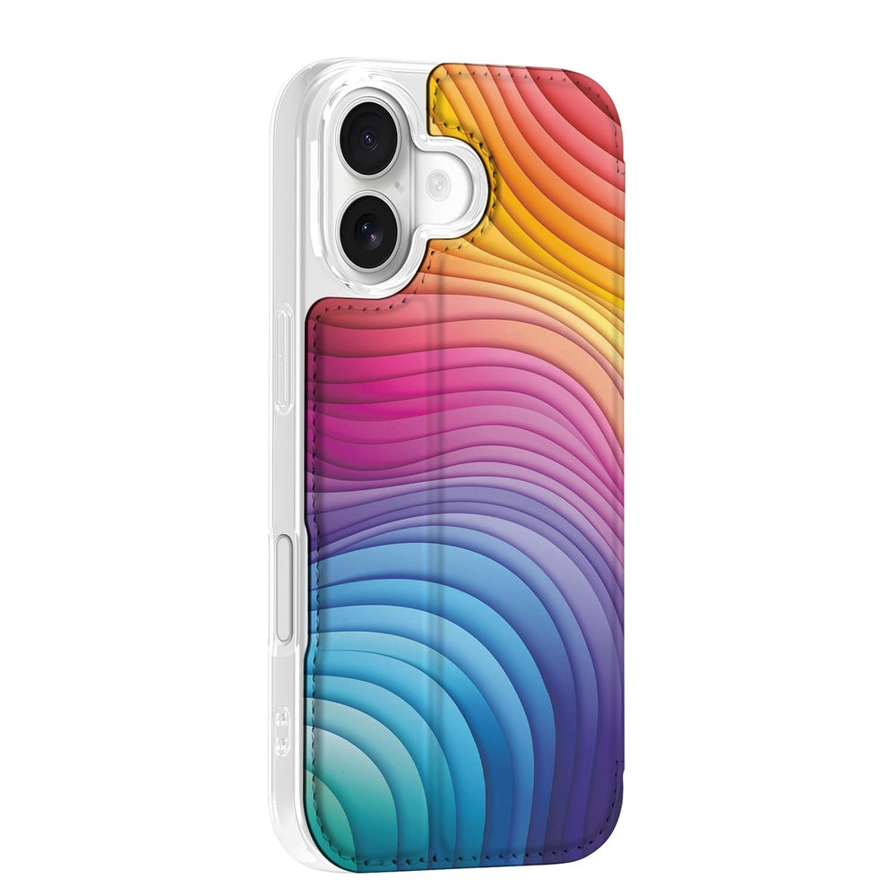 Bookcase Apple iPhone 17 Regenboog design hoesje aanzicht