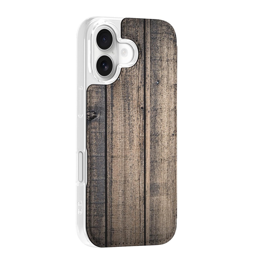 Standcase Hoesje Apple iPhone 17 Steigerhout hoesje design steigerhout aanzicht
