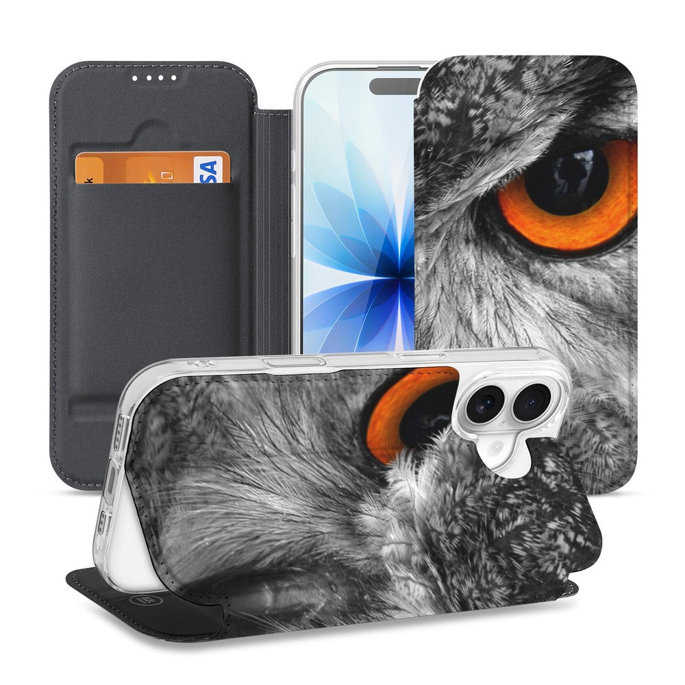 Book Case Apple iPhone 17 Uil design uil-print aanzicht