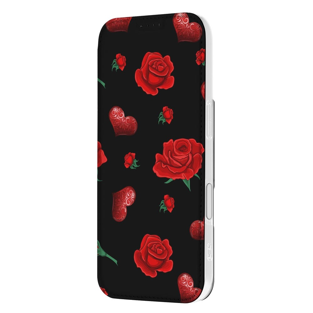 Book Cover Apple iPhone 17 Valentine design zwart overzicht