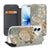 Apple iPhone 17 Flip Style Cover Vintage Bird Flowers design voorzijde zijaanzicht