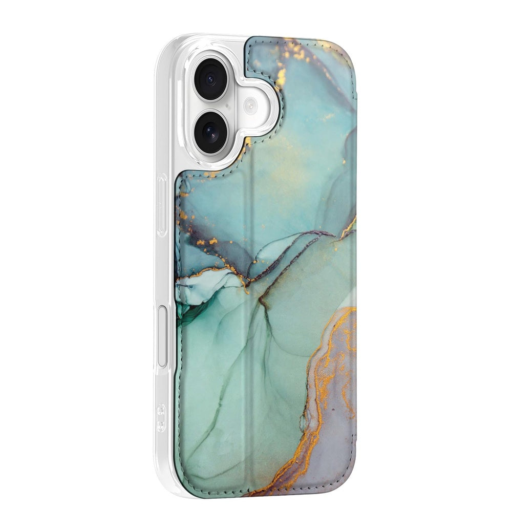 Apple iPhone 17 Book Case Watercolor Mix boekenhoes waterverf design achterkant