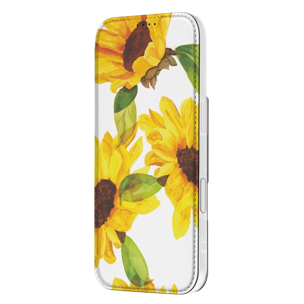 Apple iPhone 17 Telefoonhoesje Zonnebloemen telefoonhoesje zonnebloemprint zijkant