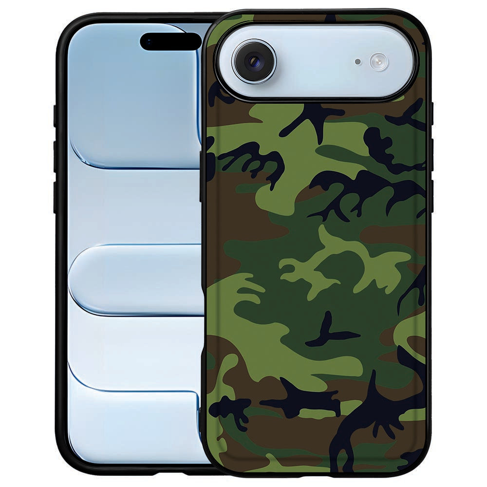 Apple iPhone Air Telefoonhoesje Army Dark camouflage achterkant