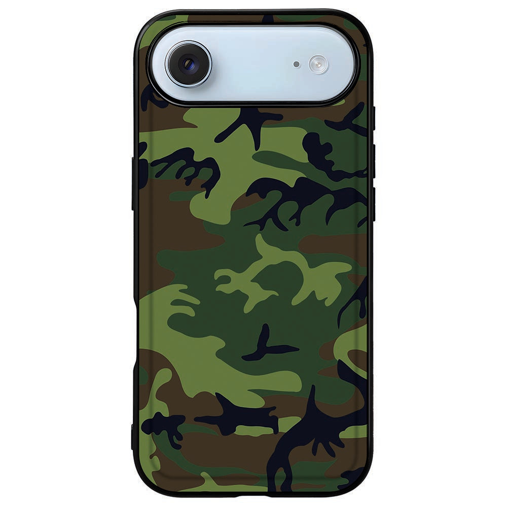 Apple iPhone Air Telefoonhoesje iPhone Air Army Dark camouflage design achterkant