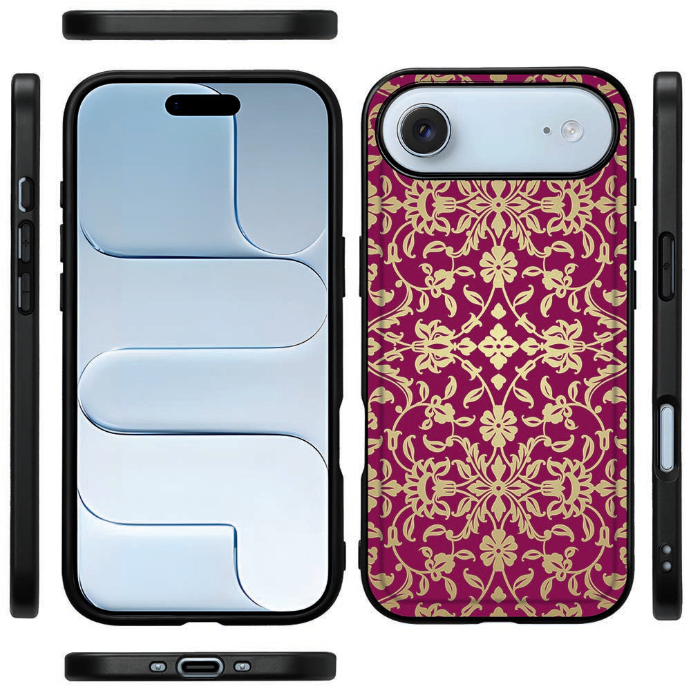 iPhone Air Beschermhoes Barok Pink design vooraanzicht zijaanzicht