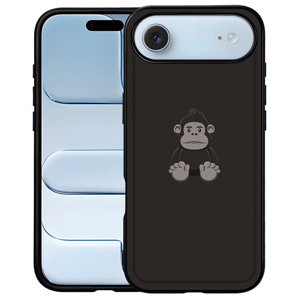 Apple iPhone Air Telefoonhoesje Gorilla zwart met aap afbeelding achterkant