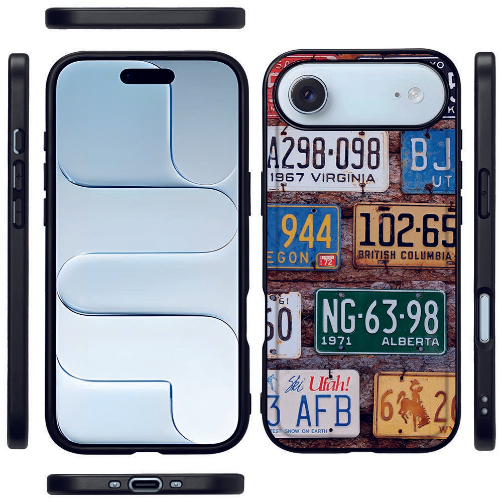 Apple iPhone Air Backcover Hoesje Kentekenplaten design kentekenplaten aanzicht voorkant