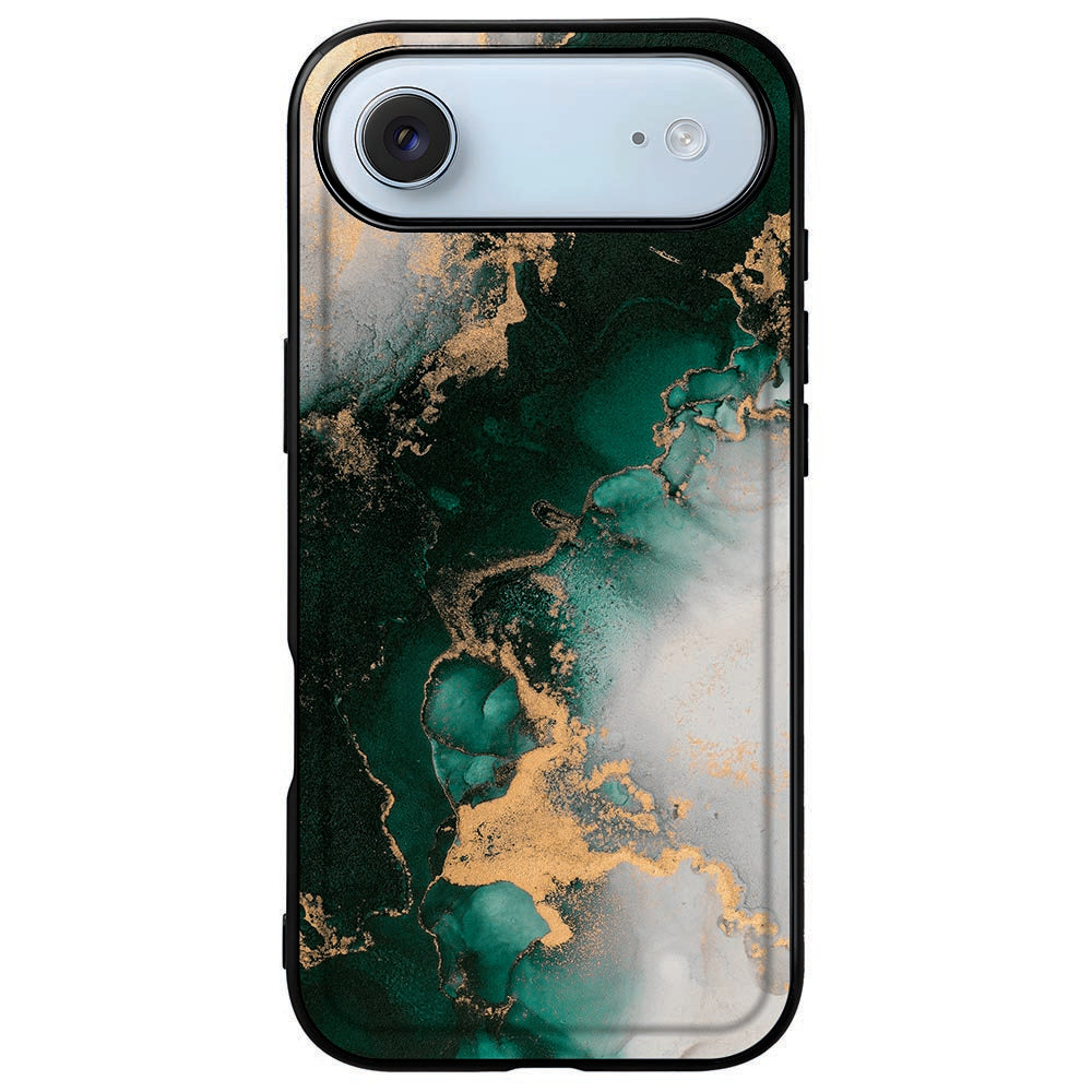 Apple iPhone Air Telefoonhoesje Marmer Groen achterzijde