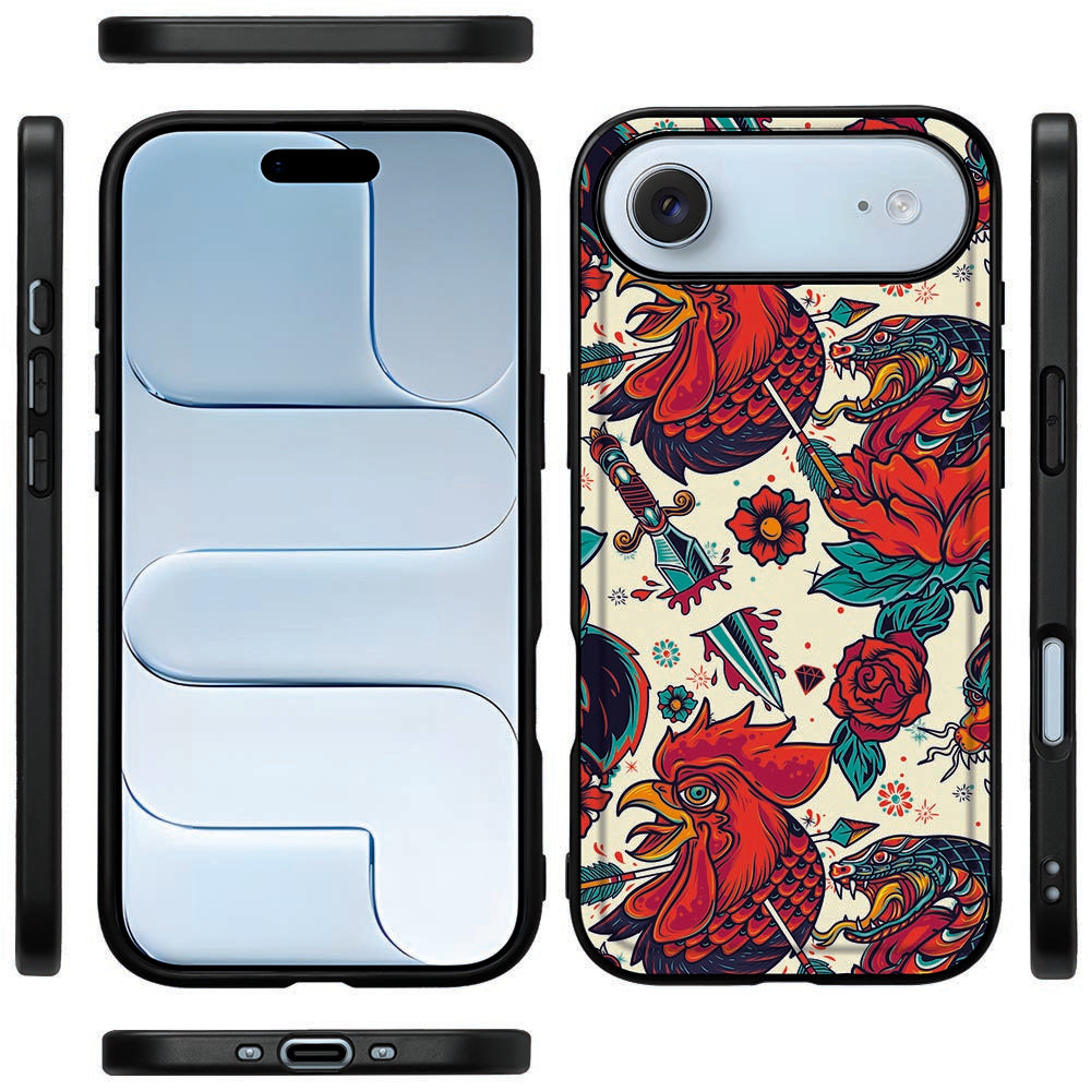 iPhone Air TPU Hoesje Old Skool tattoo design aanzicht