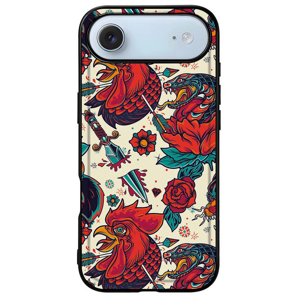 iPhone Air TPU Hoesje Old Skool tattoo design voorkant