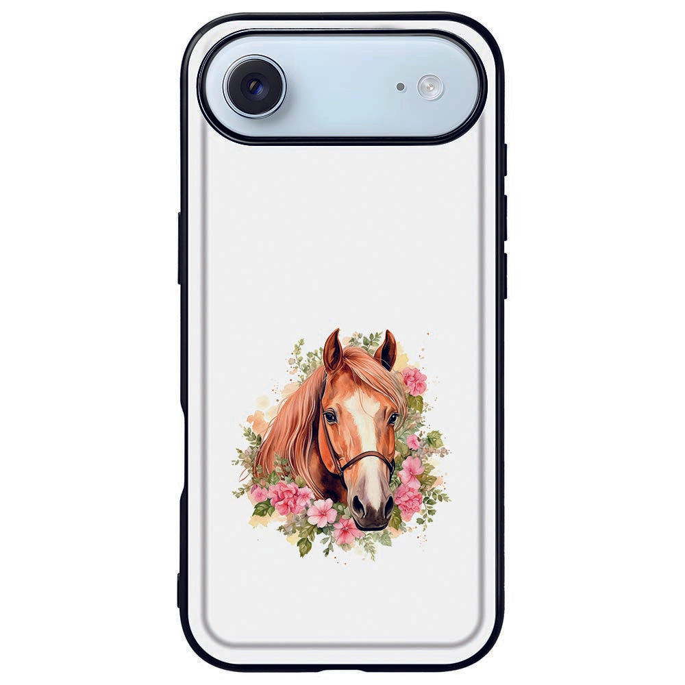 Apple iPhone Air Back Cover Paard achterkant ontwerp paard bloemen