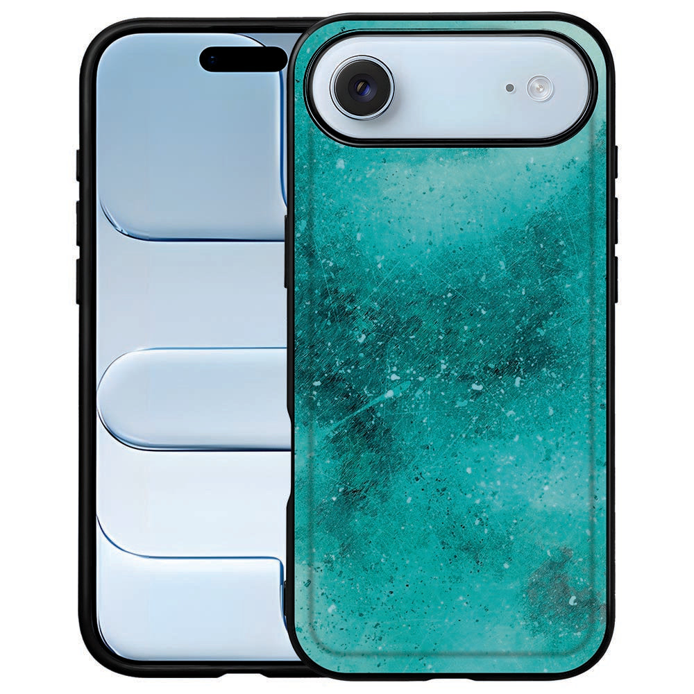 Apple iPhone Air Backcover Hoesje Painting Blue achterkant design turquoise