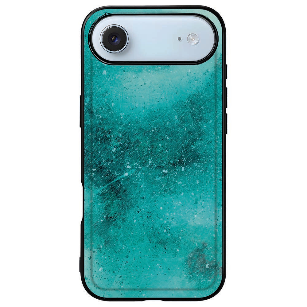 Apple iPhone Air Backcover Hoesje Painting Blue turquoise design voorkant