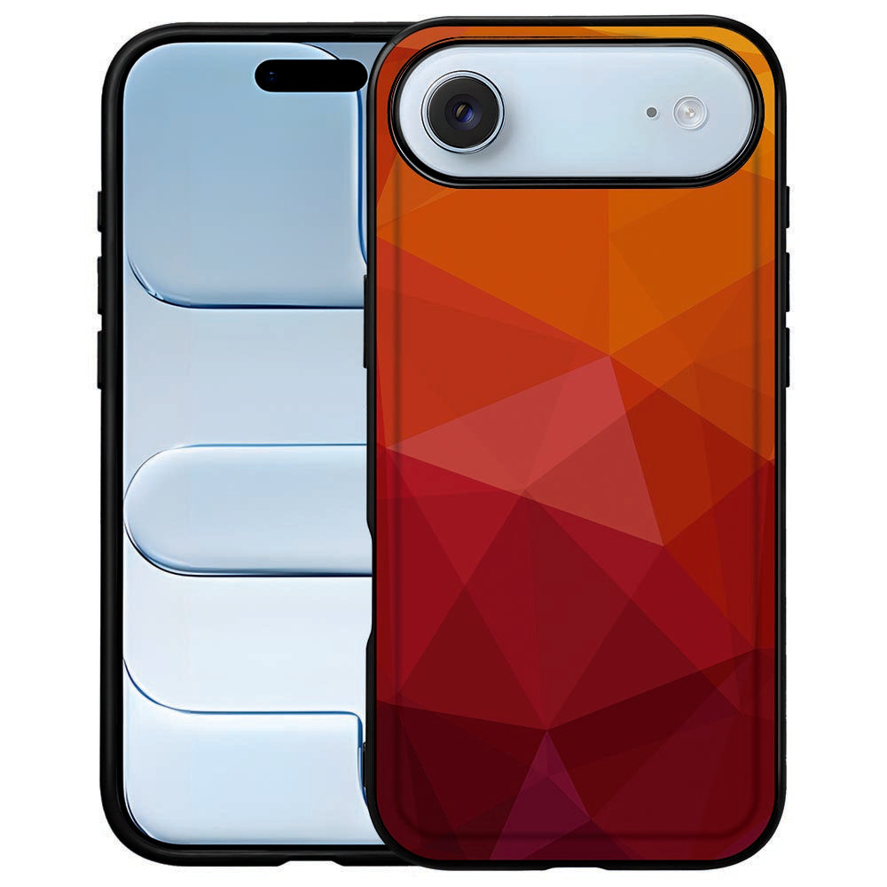 Polygon Red Back Cover Apple iPhone Air design Polygon Red achterkant