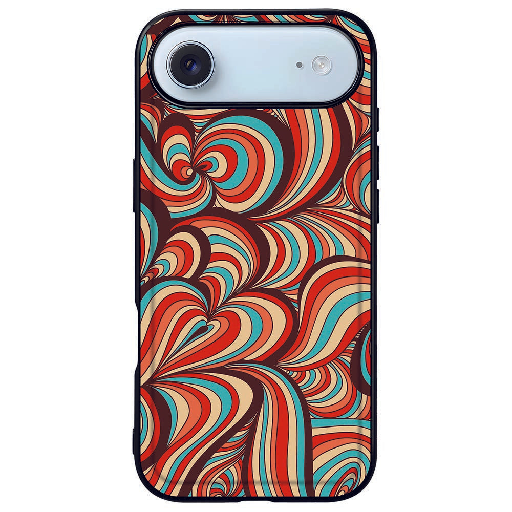 Apple iPhone Air Back Cover Retro kleurrijk design abstract patroon