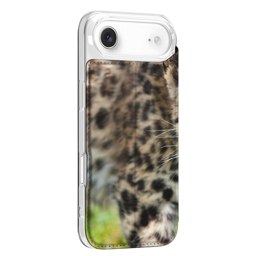 Apple iPhone Air Standcase Hoesje Baby Luipaard design luipaard zijkant