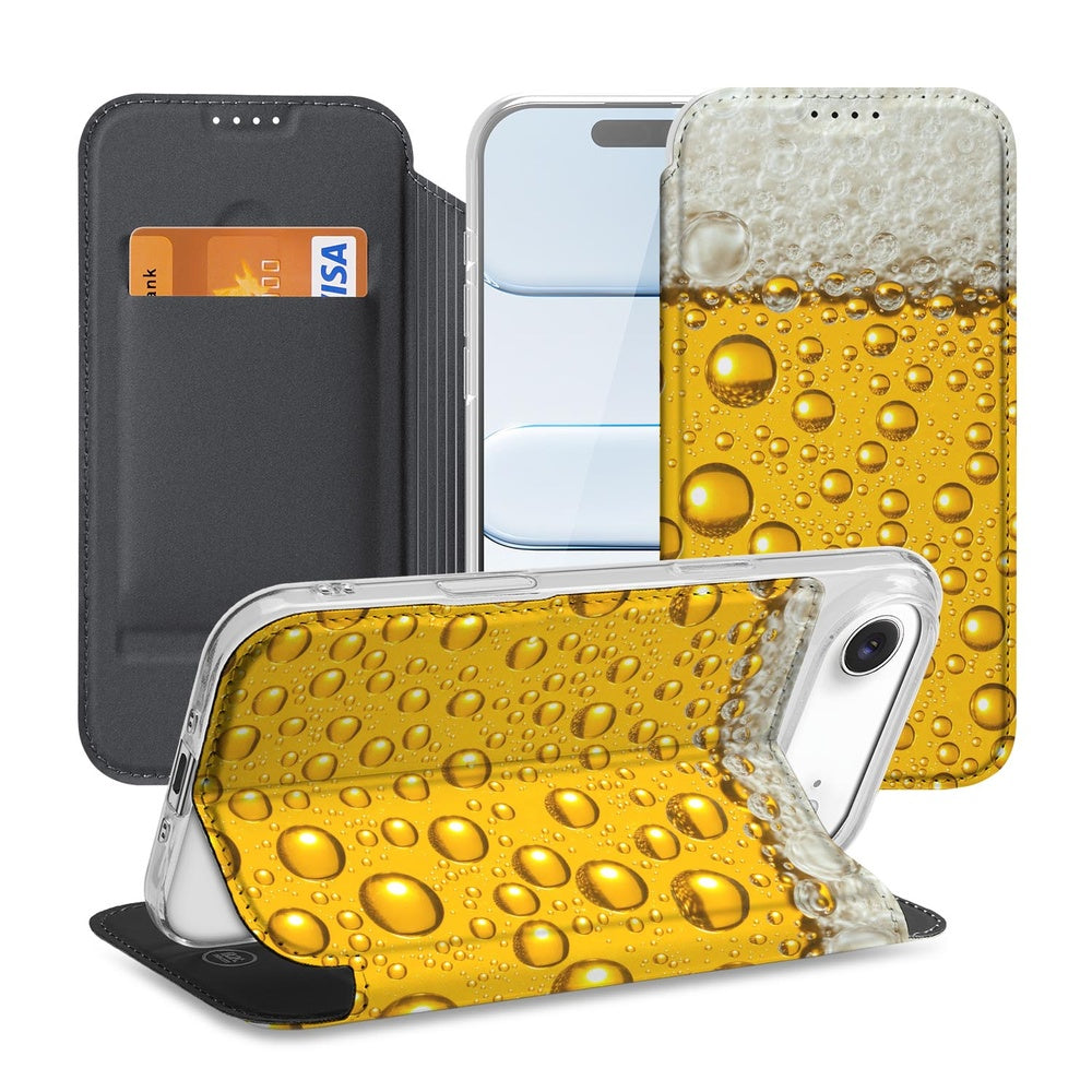 Apple iPhone Air Book Cover Bier bier design voorkant achterzijde