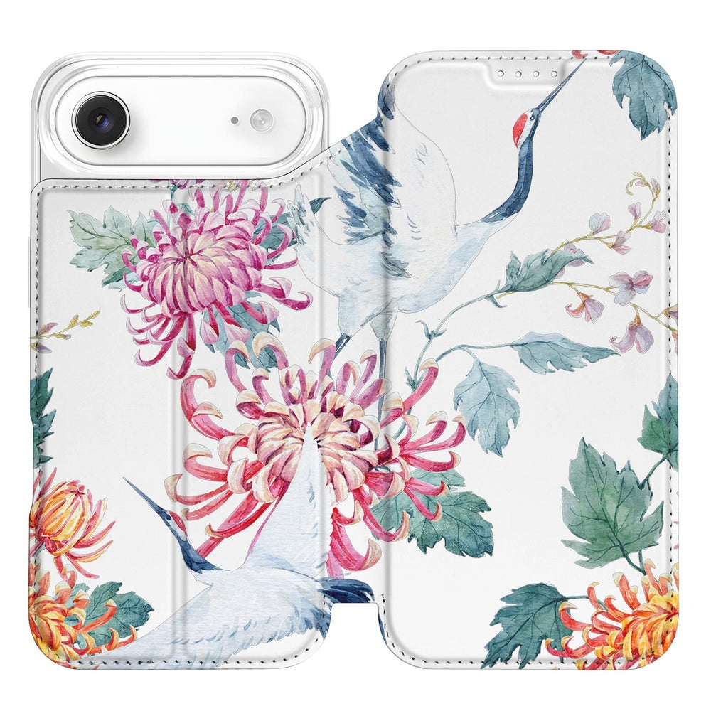 Apple iPhone Air Bookcase Bird Flowers design bloemen vogels aanzicht