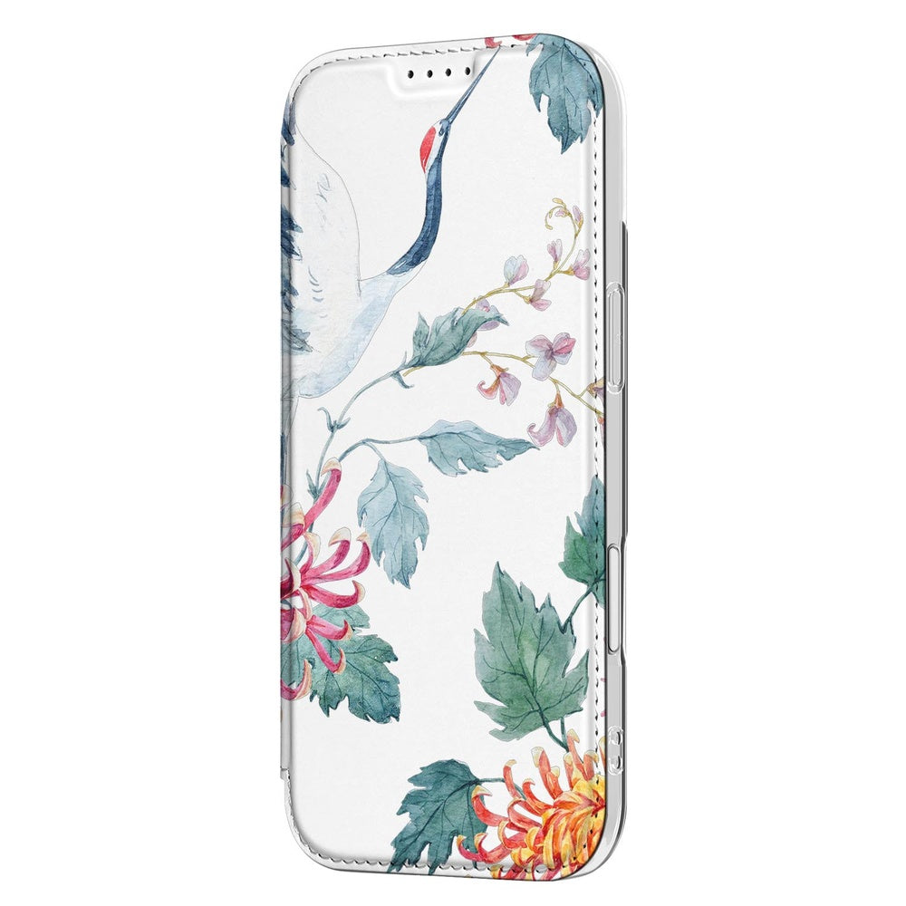 Apple iPhone Air Bookcase Bird Flowers voorkant