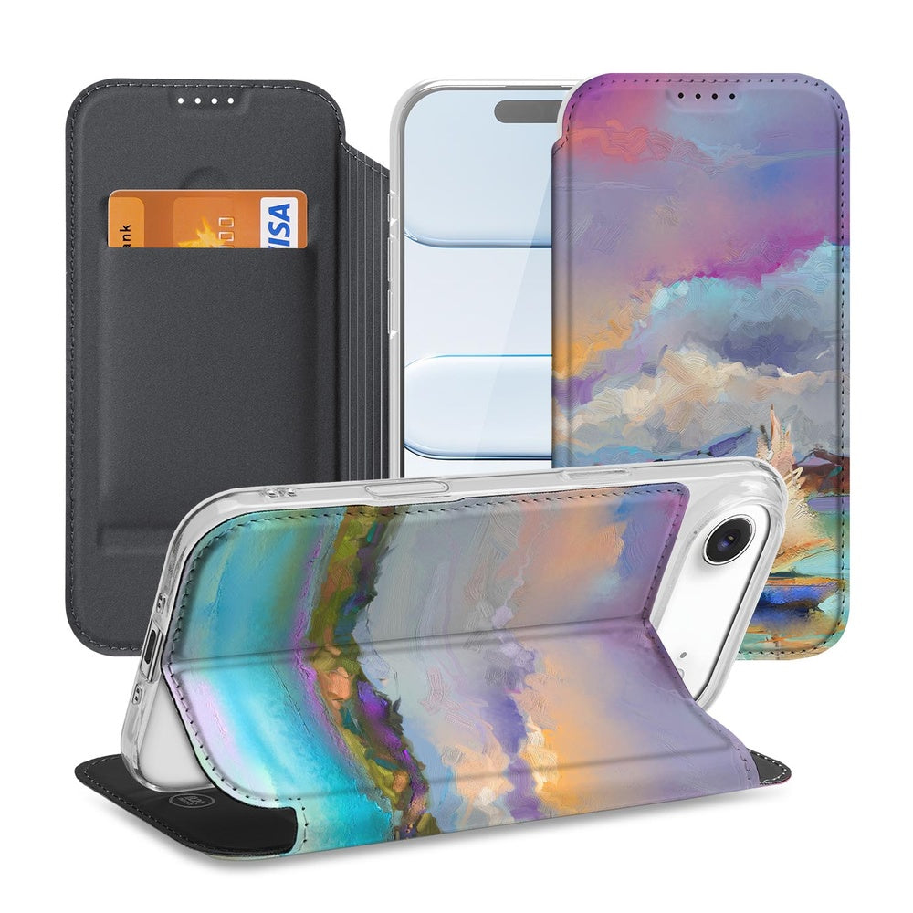 Apple iPhone Air Book Case Boat design maritieme stijl aanzicht