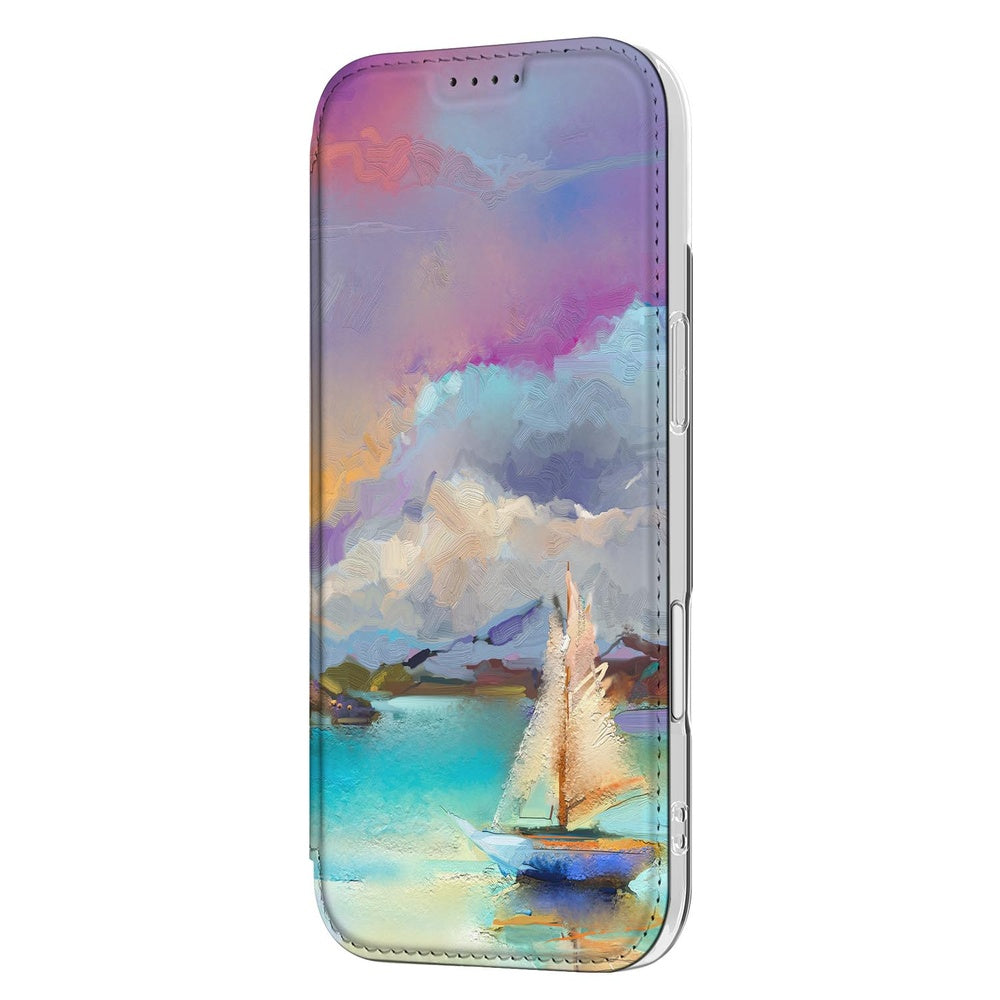 Apple iPhone Air Book Case Boat designnaam aanzicht